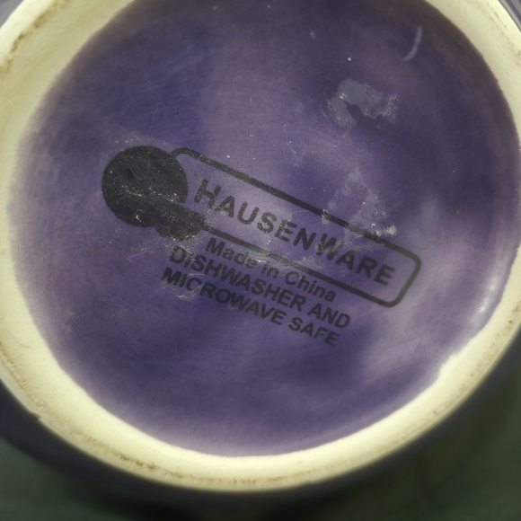 Hausenware Purple Ombre Ceramic Pitcher with Ridged Design - Picture 8 of 8